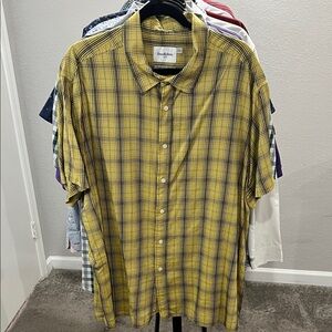 Goodfellow & Co Men's Mustard Checkered Shirt